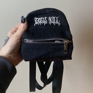 Dolls Kill | Embroidered Mini Backpack